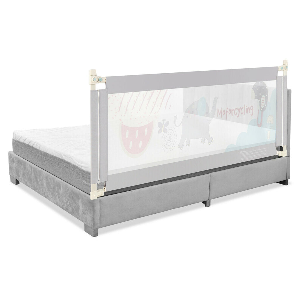 69 Inch Toddlers Vertical Lifting Baby Bedrail Guard with Lock