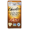 CHOCOLOVE: Almonds Toffee & Sea Salt in Dark Chocolate, 3.2 oz
