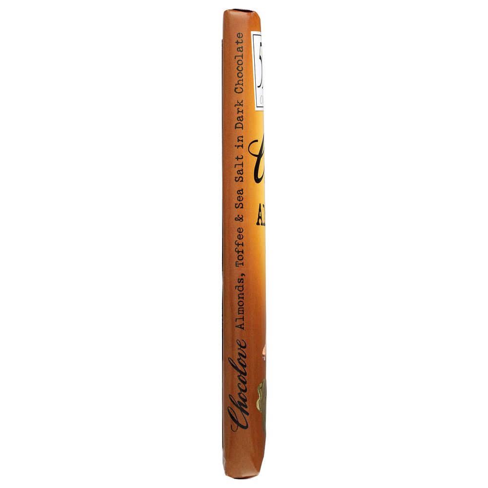 CHOCOLOVE: Almonds Toffee & Sea Salt in Dark Chocolate, 3.2 oz