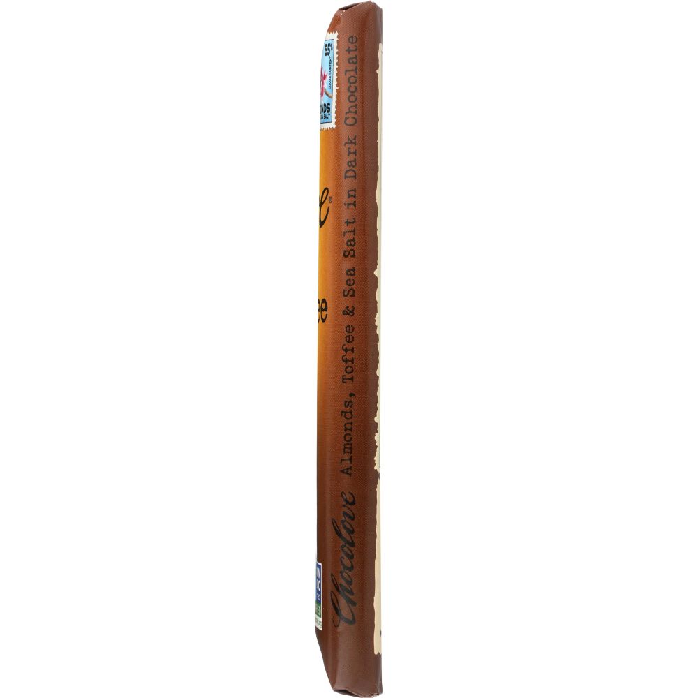 CHOCOLOVE: Almonds Toffee & Sea Salt in Dark Chocolate, 3.2 oz