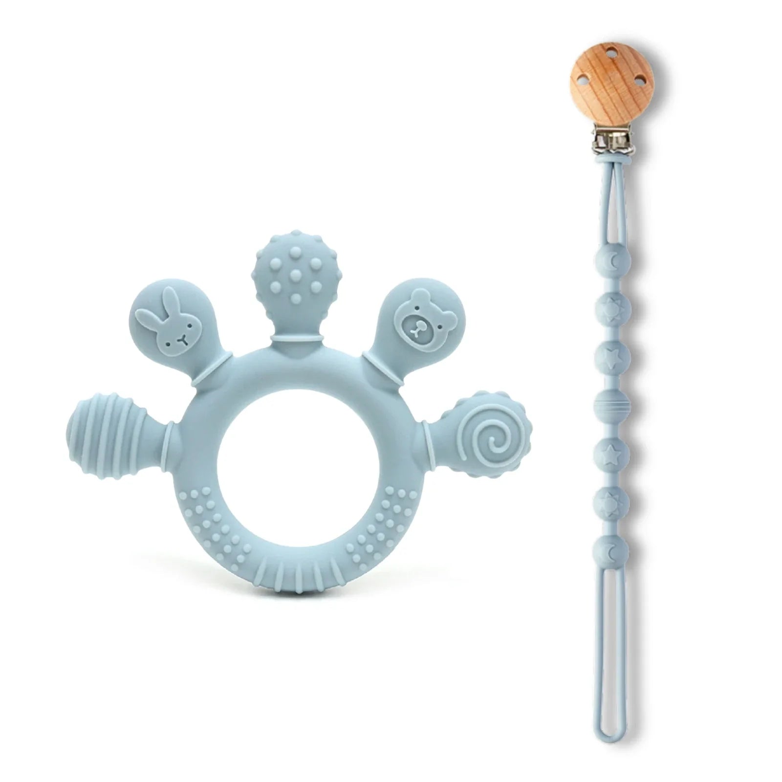 Silicone Baby Teether – Sensory Chew Beads for Anxiety & Teething Relief, 0-12 Months