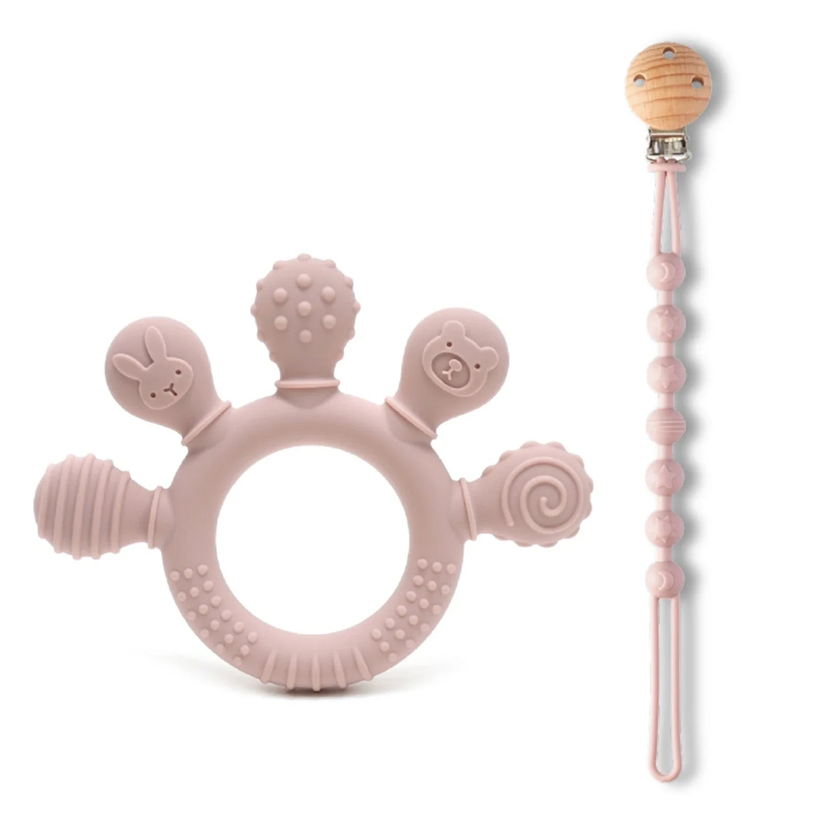 Silicone Baby Teether – Sensory Chew Beads for Anxiety & Teething Relief, 0-12 Months