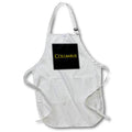 Apron - Columbus common baby boy name in America. Yellow on black family gift Alexis Design - Popular Male Names in USA