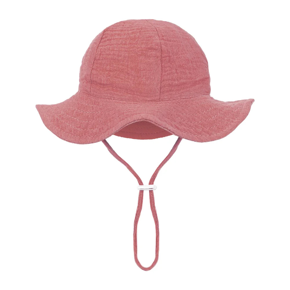 Floral Print Baby Bucket Hats | Adjustable Sun Protection Caps for Infant Boys Girls