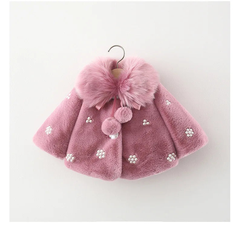 2026 Newborn baby girl clothes floral hooded cotton-padded jacket outerwear for 1 year baby birthday clothing girls outfits coat