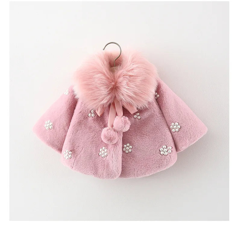 2026 Newborn baby girl clothes floral hooded cotton-padded jacket outerwear for 1 year baby birthday clothing girls outfits coat