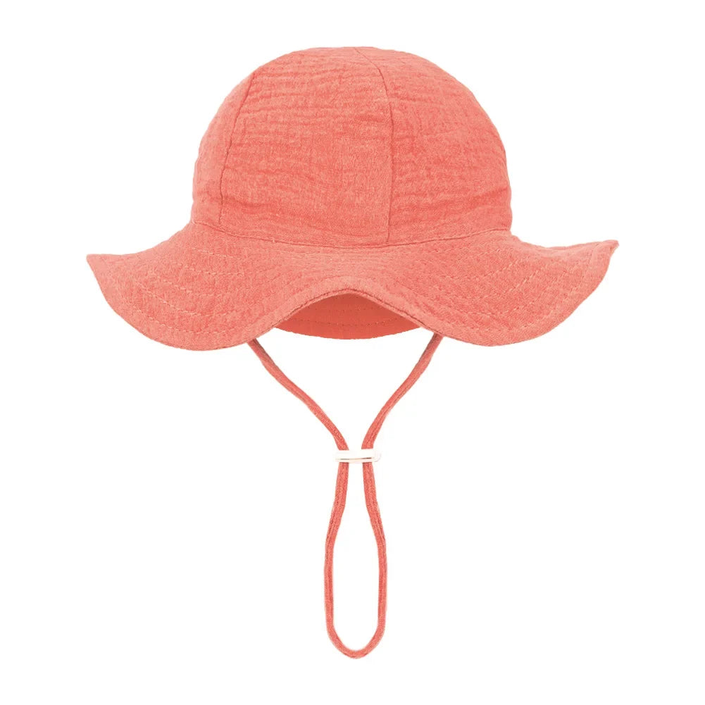 Floral Print Baby Bucket Hats | Adjustable Sun Protection Caps for Infant Boys Girls