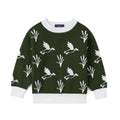 Mallard Duck Knit Long Sleeve Crewneck Sweater