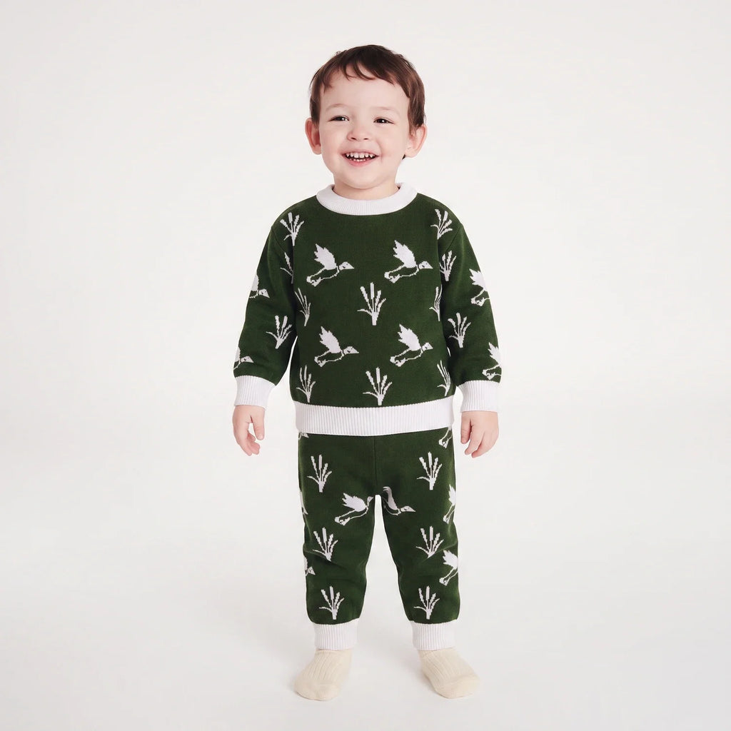 Mallard Duck Knit Jogger Pants