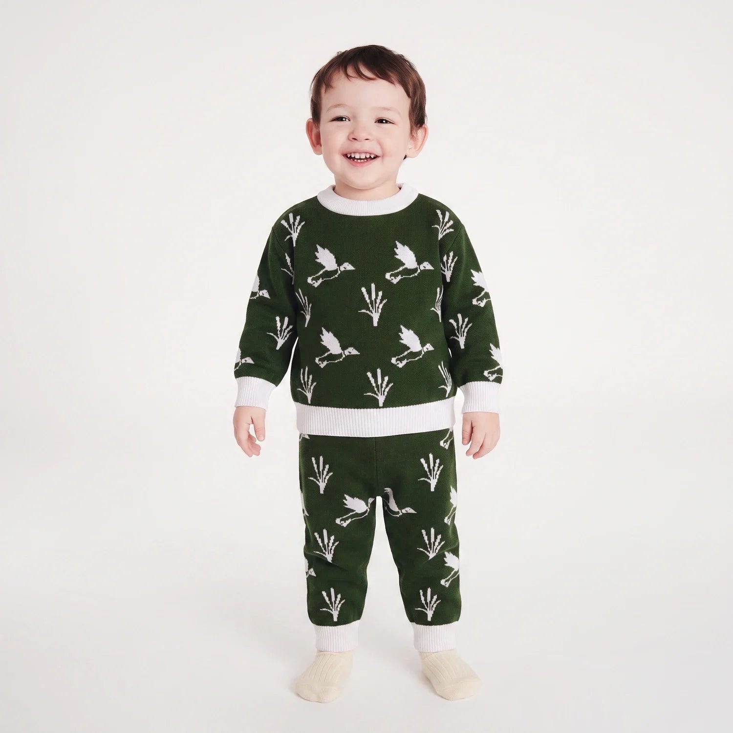 Mallard Duck Knit Jogger Pants