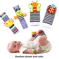 Baby Rattle Socks – Wrist Rattle & Foot Finder Toy Set