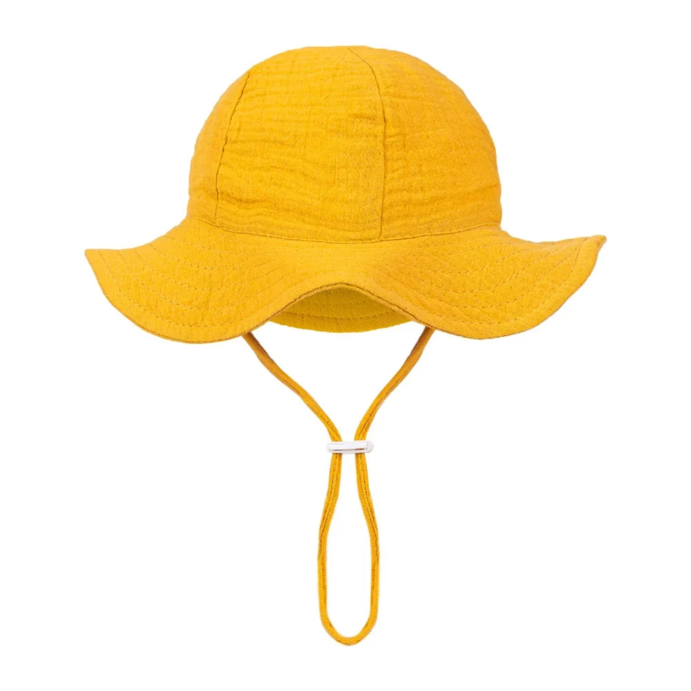 Floral Print Baby Bucket Hats | Adjustable Sun Protection Caps for Infant Boys Girls