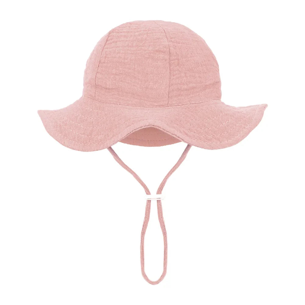 Floral Print Baby Bucket Hats | Adjustable Sun Protection Caps for Infant Boys Girls