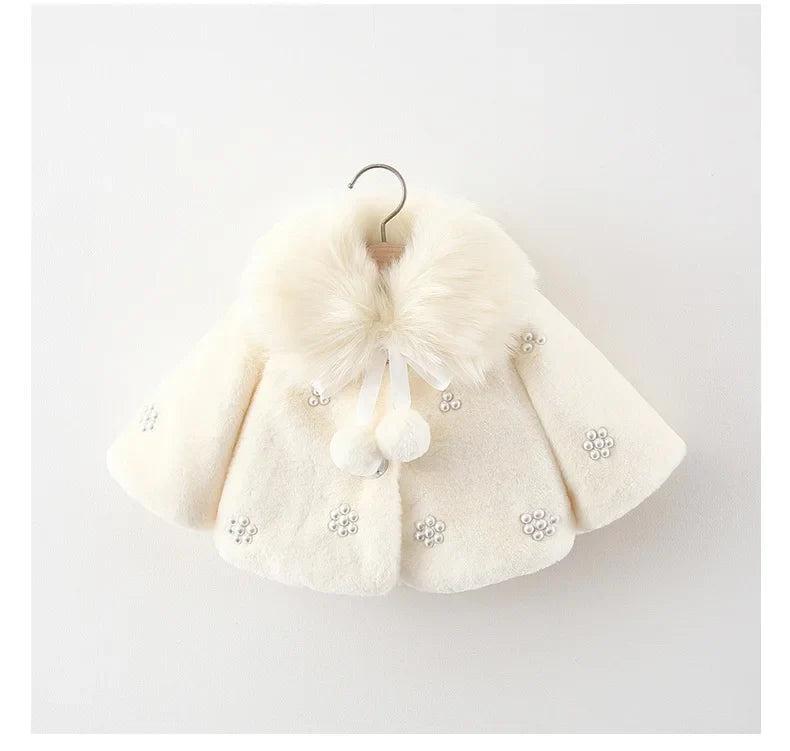 2026 Newborn baby girl clothes floral hooded cotton-padded jacket outerwear for 1 year baby birthday clothing girls outfits coat