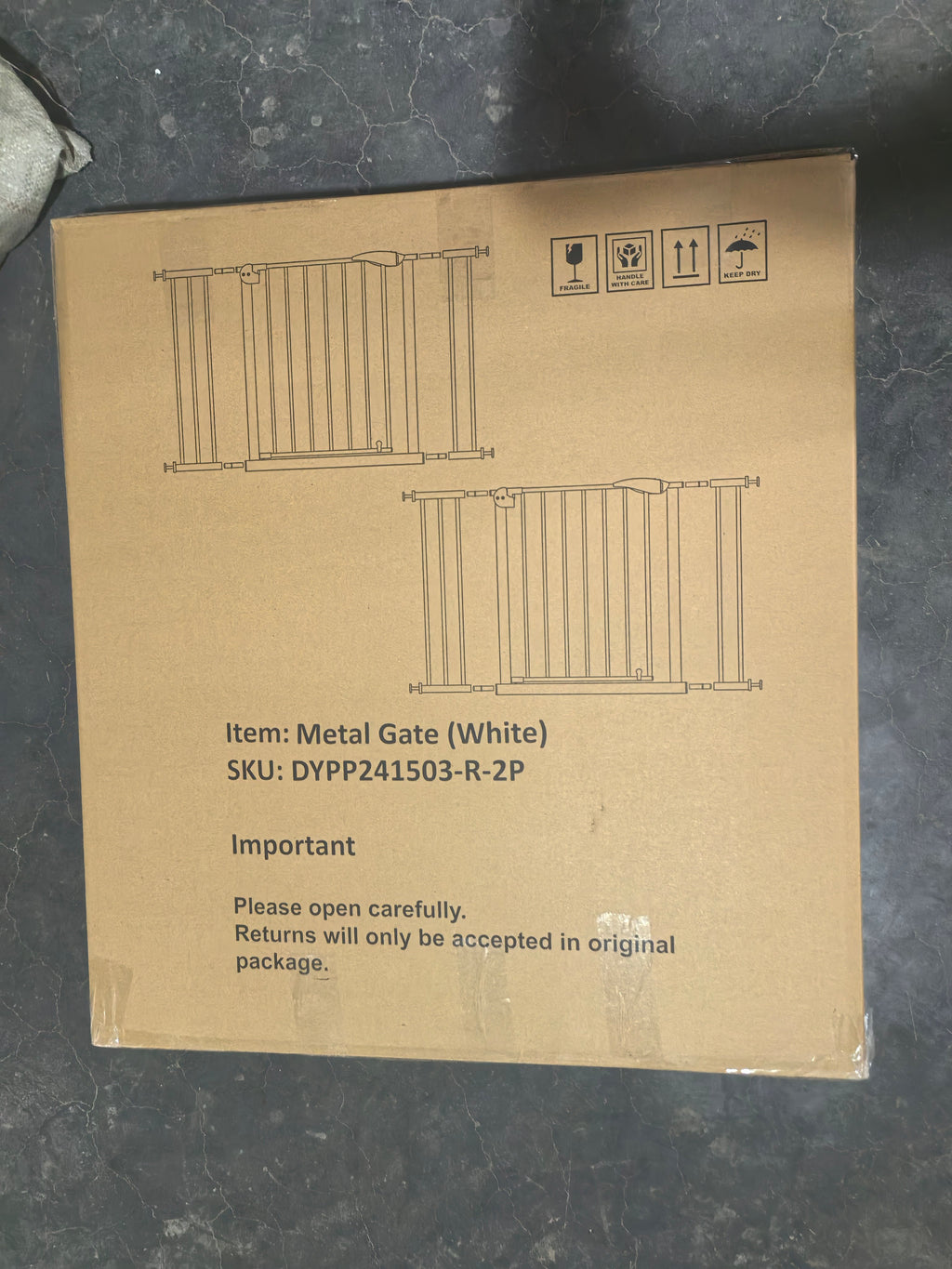 2 Pack 29.5-44.1" Wide Baby Gate for Stairs