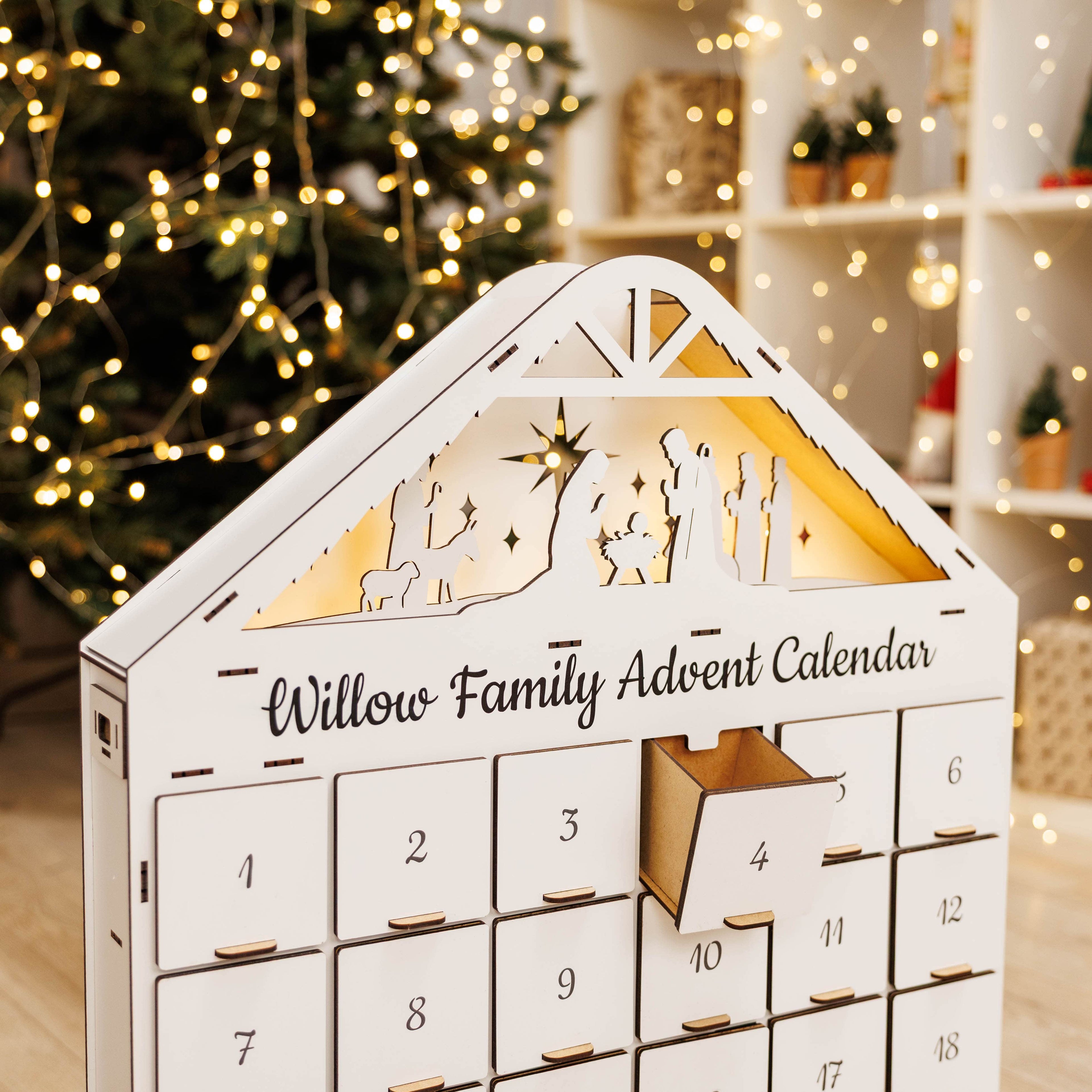 Christmas Advent Calendar - White