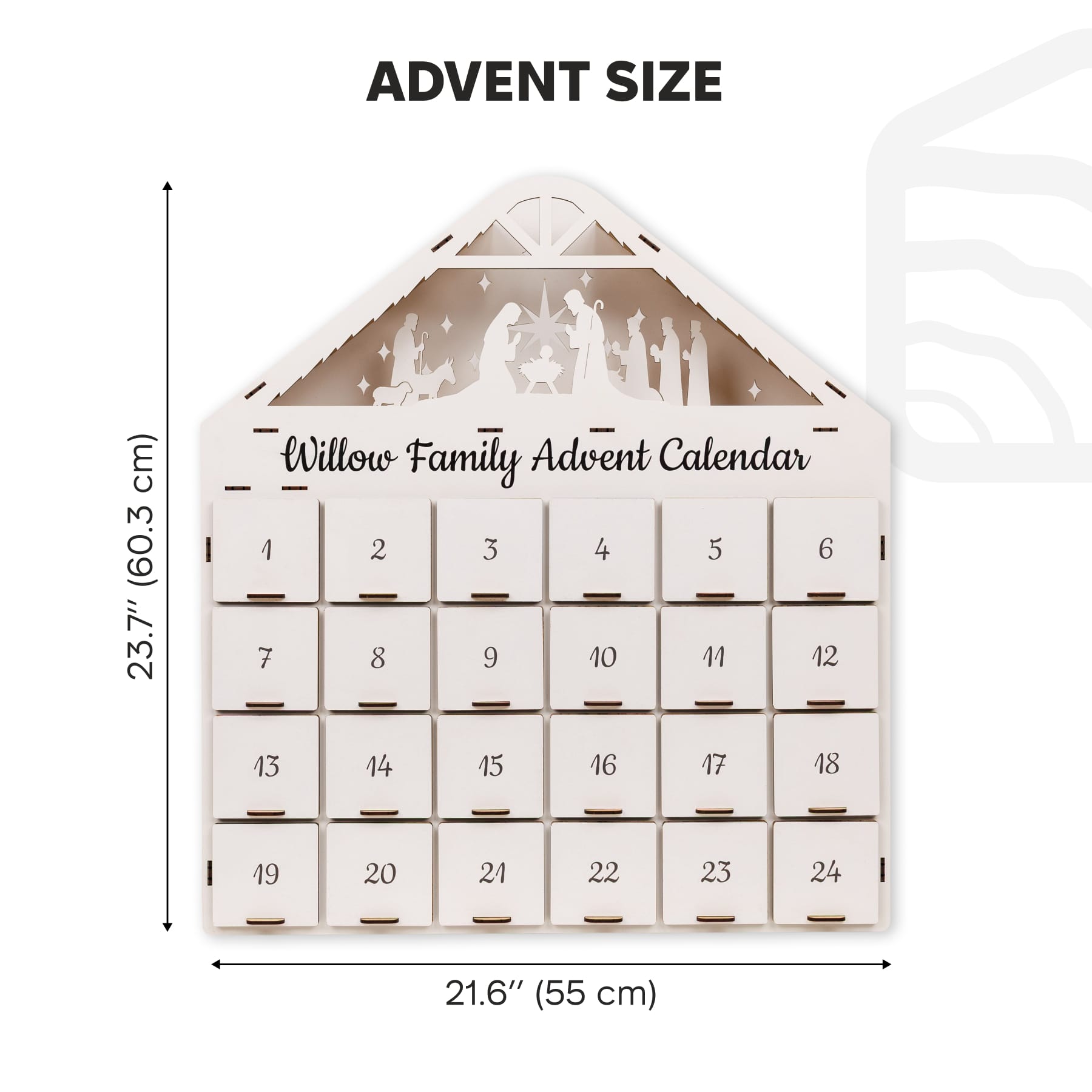 Christmas Advent Calendar - White