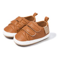 Baby Boy, Infant Casual Shoes, Anti-Slip Rubber Sole, Pu Leather, Sneakers (Brown)